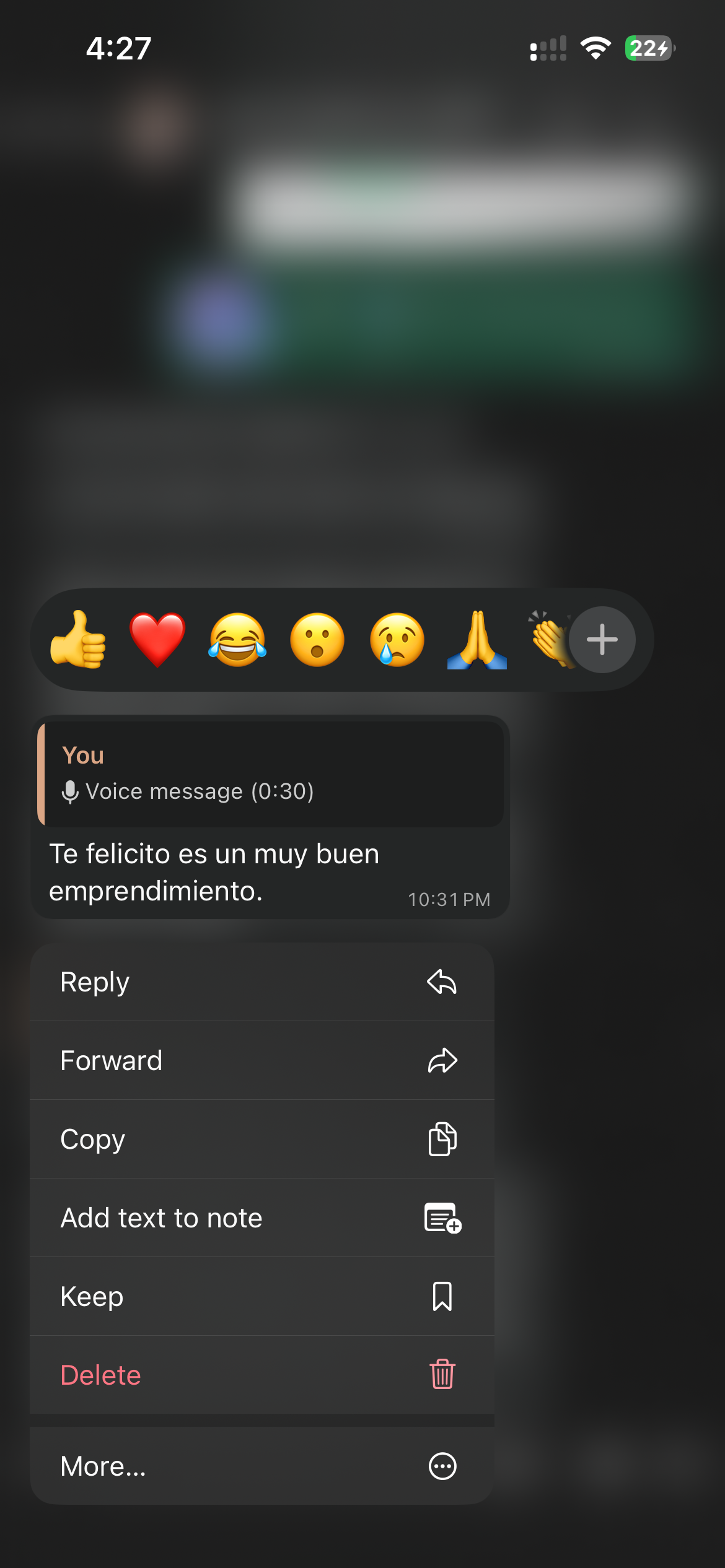 «Te felicito, es un muy buen emprendimiento» — de los mensajes que llegan por privado.